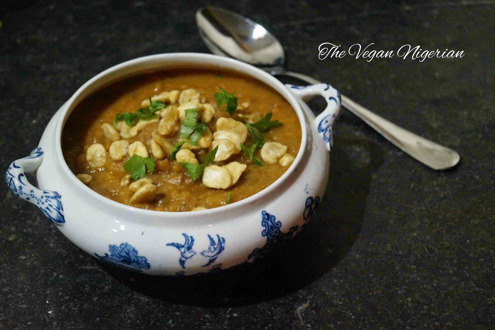 The Vegan Nigerian SWEET POTATO AND FAVA BEAN SOUP (HODMEDOD REVIEW)
