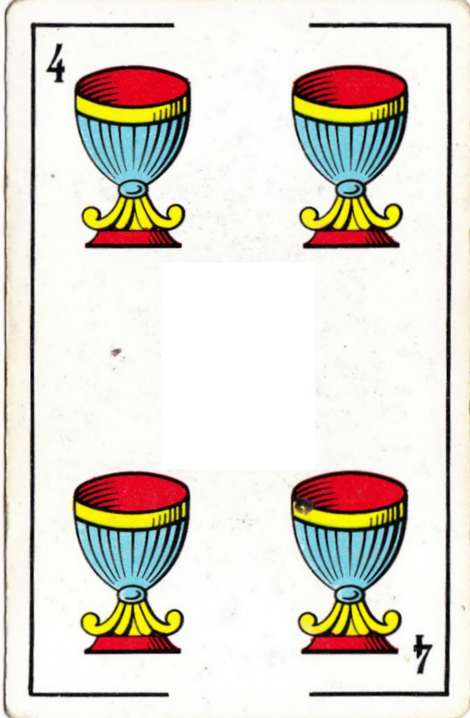 ONCE A ONCE CUATRO DE COPAS