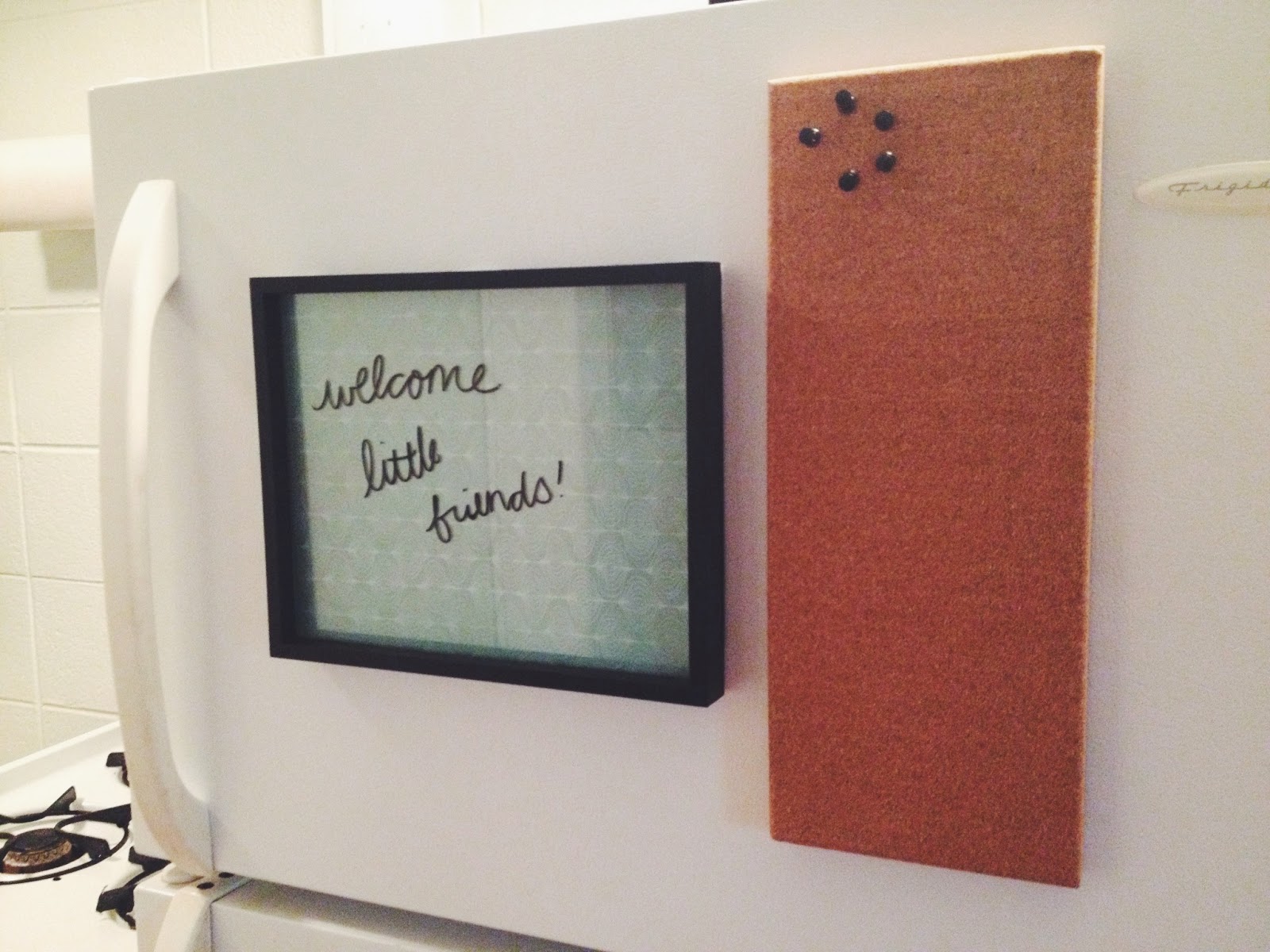 apartment hunt walking in between: apartment life | refrigerator communication diy | 1600 x 1200