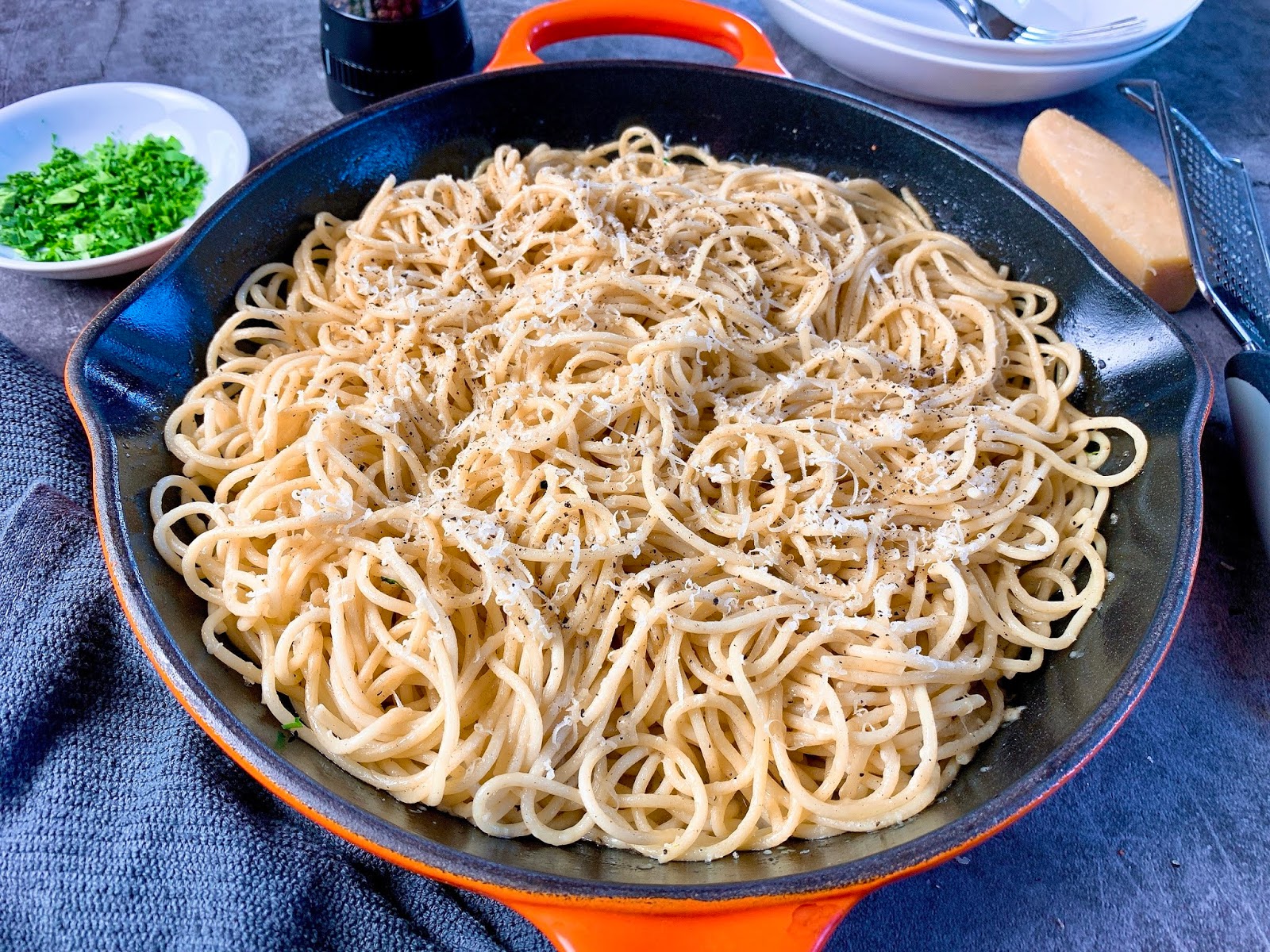 Buttery Black PepperParmesan Pasta