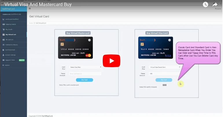 instant virtual credit card