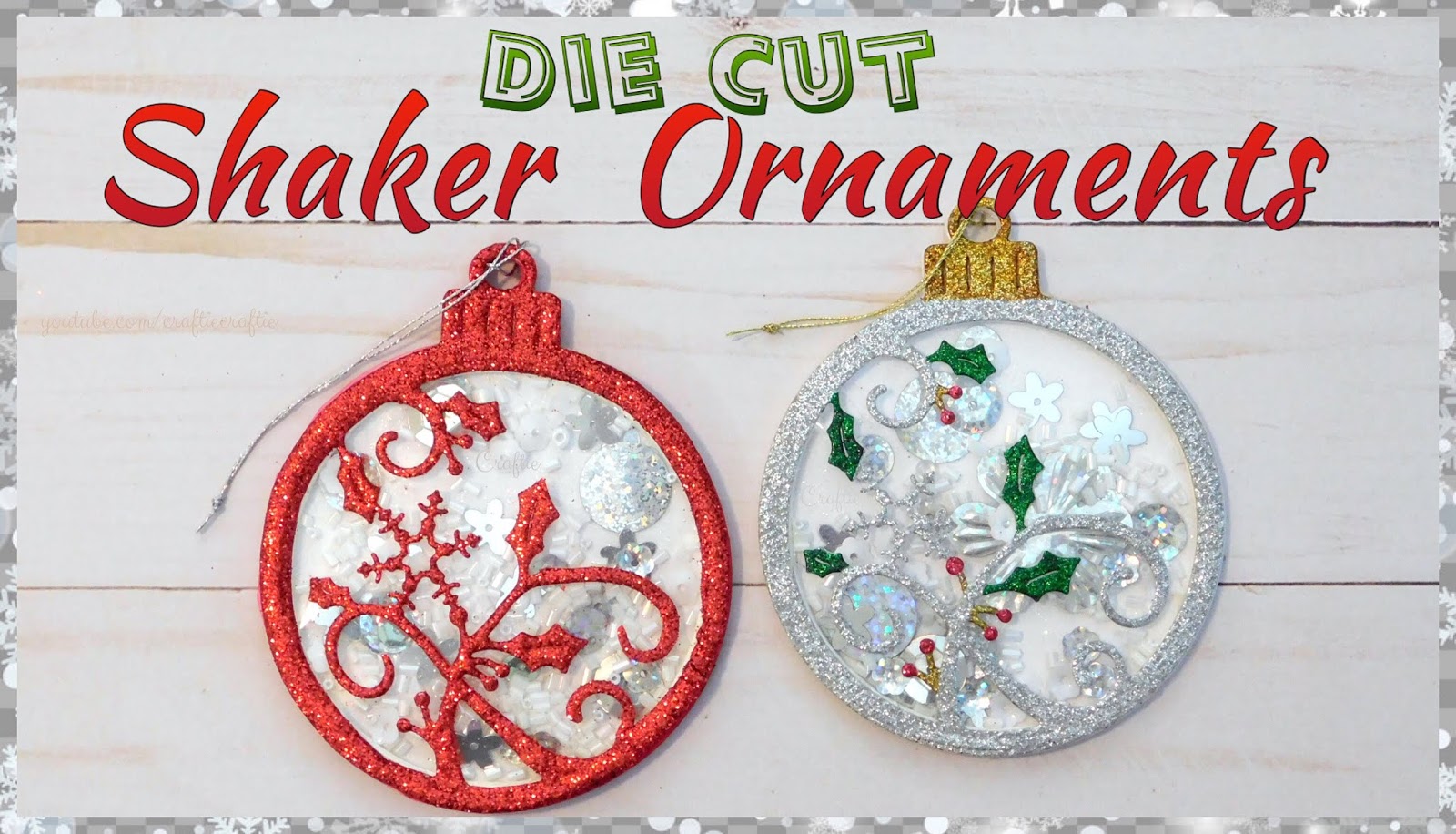 Craftie Kaleidoscope Die Cut Shaker Ornaments