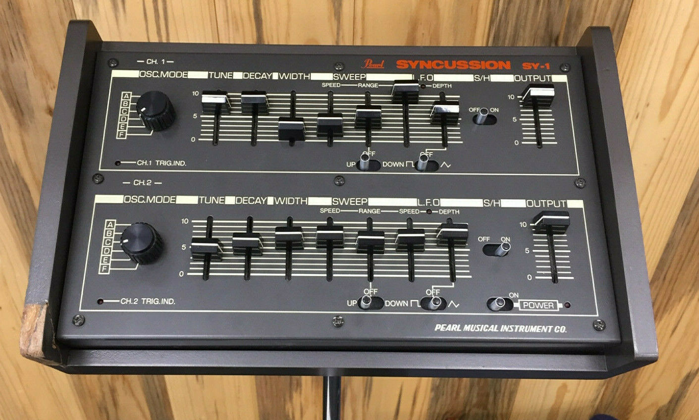 MATRIXSYNTH Original Pearl SY1 Syncussion1 Analog Drum Synth Synthesizer w/ CU1 Triggers