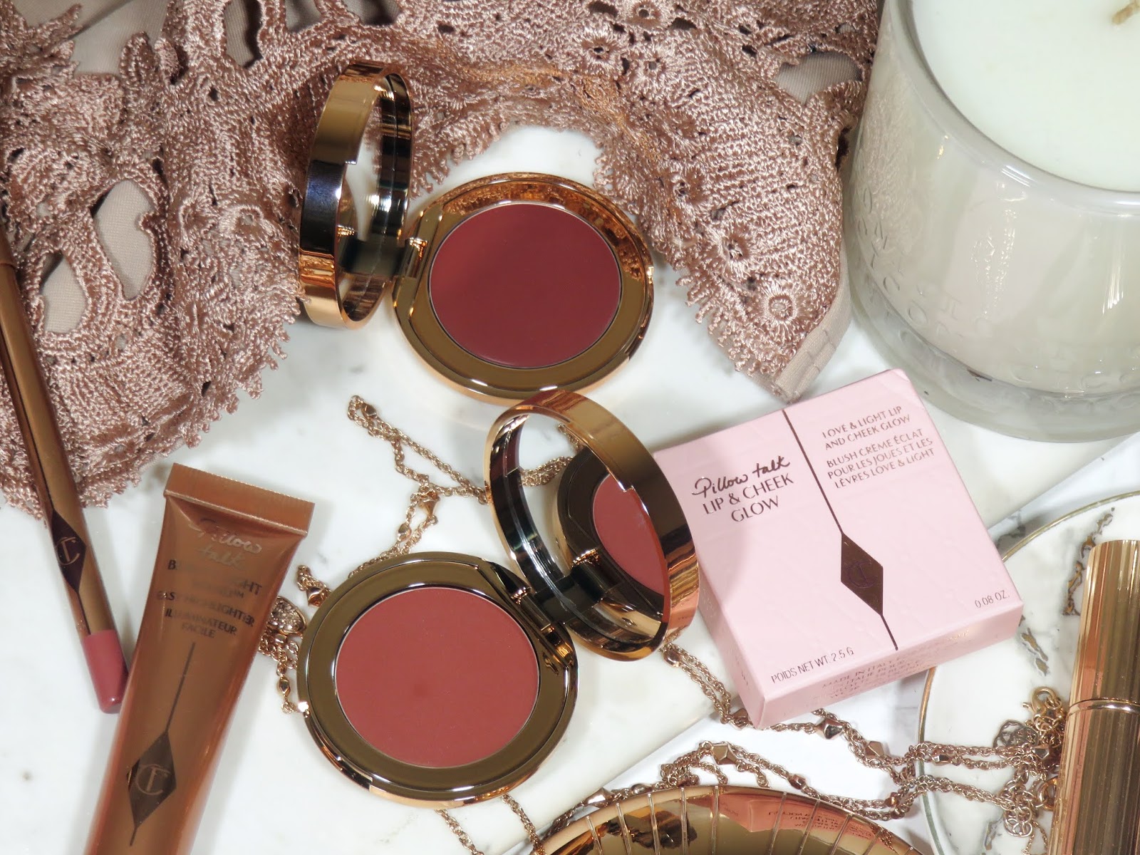  Review Charlotte Tilbury Pillow Talk Lip & Cheek Glow PRETTY IS