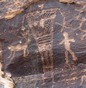 (Image: A giant on Rock Art Canyon Ranch, Winslow, Arizona) (Image: A giant on Rock Art Canyon Ranch, Winslow, Arizona)
