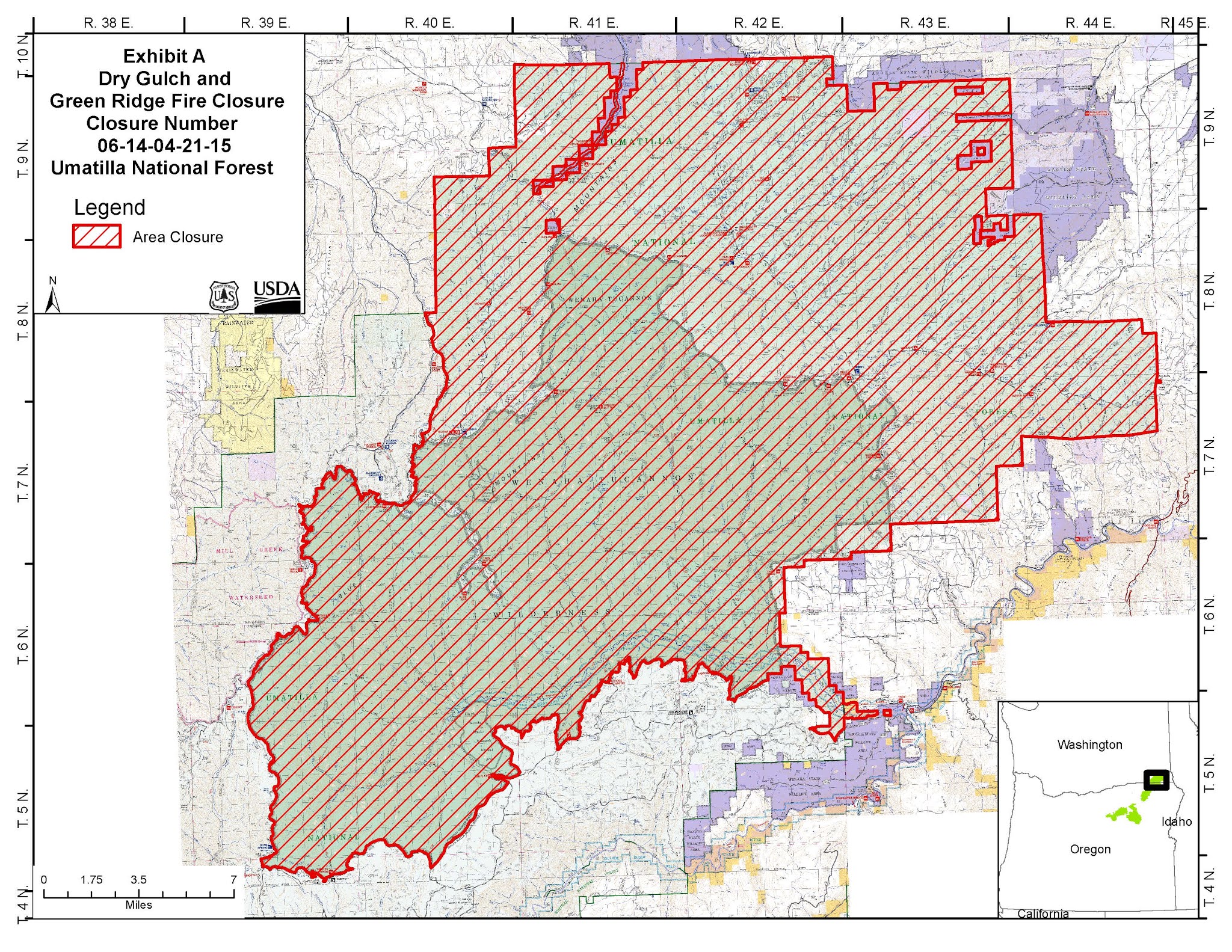 Umatilla National Forest Map Blue Mountain Fire Information: Umatilla National Forest Temporarily Closes  The Pomeroy Ranger District