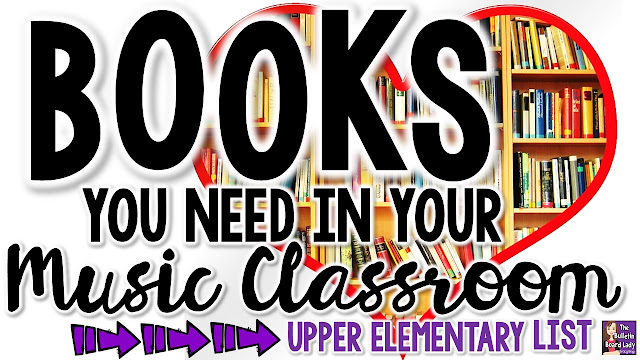Picture books and chapter books for the music classroom are essentials.  Explore this list of books appropriate for upper elementary that cover instruments, composers, careers, history and more.