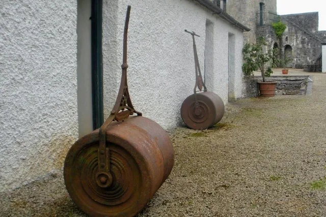 Farm equipment at Strokestown Park House in County Roscommon Ireland