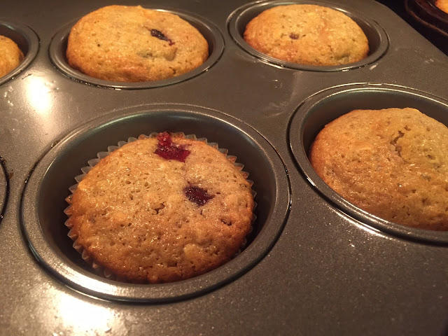 baked muffins in muffin pan