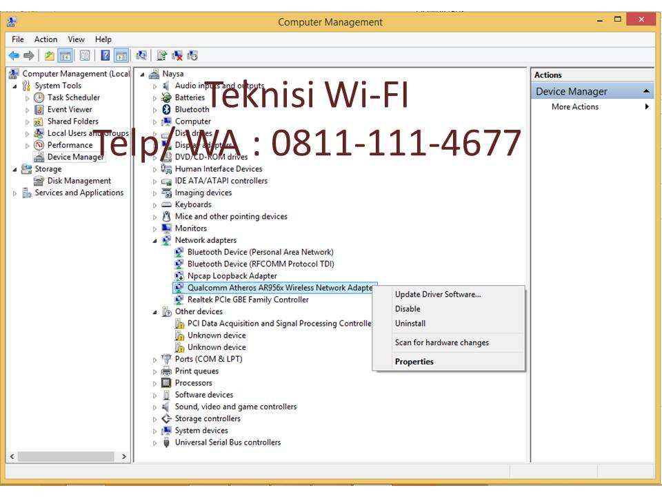 Wifi terhubung tapi tidak bisa akses internet