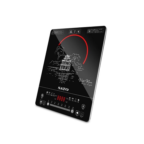 Bếp từ đơn SATO BT072, Tặng kèm nồi lẩu inox