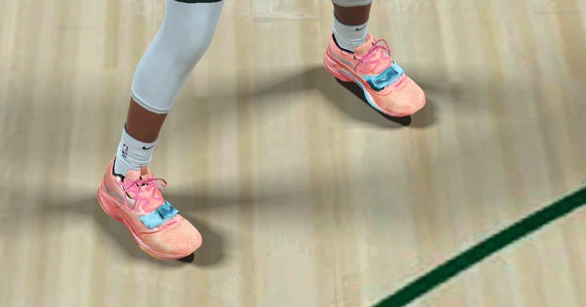 NBA 2K21 Zoom Freak Orange Freek Shoes by GojoSensei