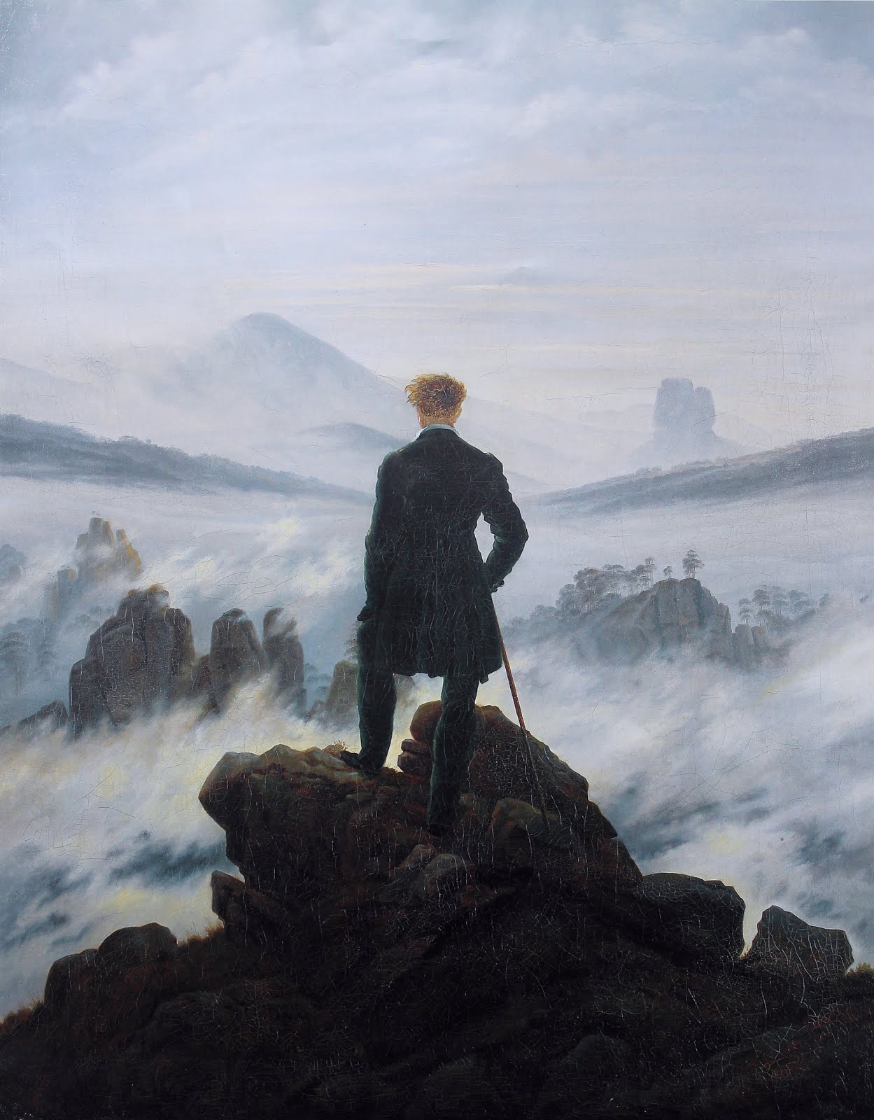 Caspar David Friedrich, Wanderer Above the Sea of Fog' (1818)