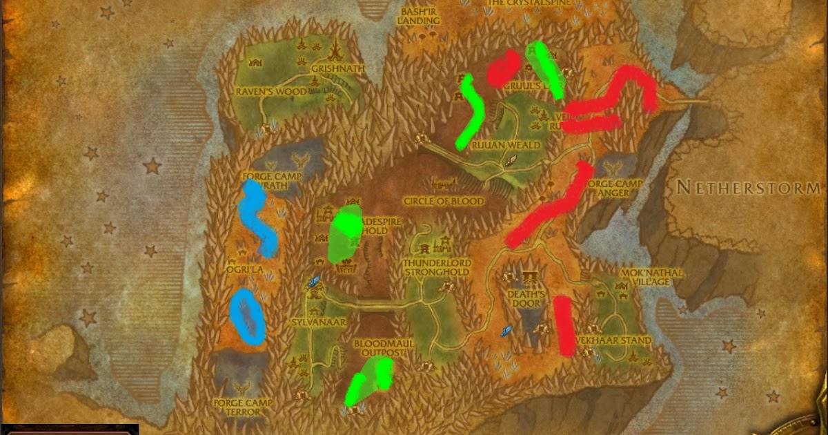 WoW Rare Spawns Blade's Edge Mountains Rares