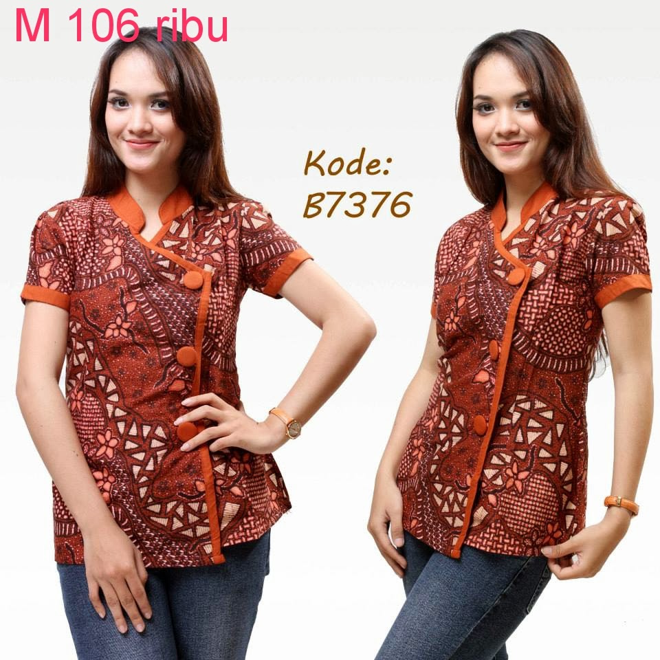  Model  Baju  Atasan  Batik Model  Baju  Batik