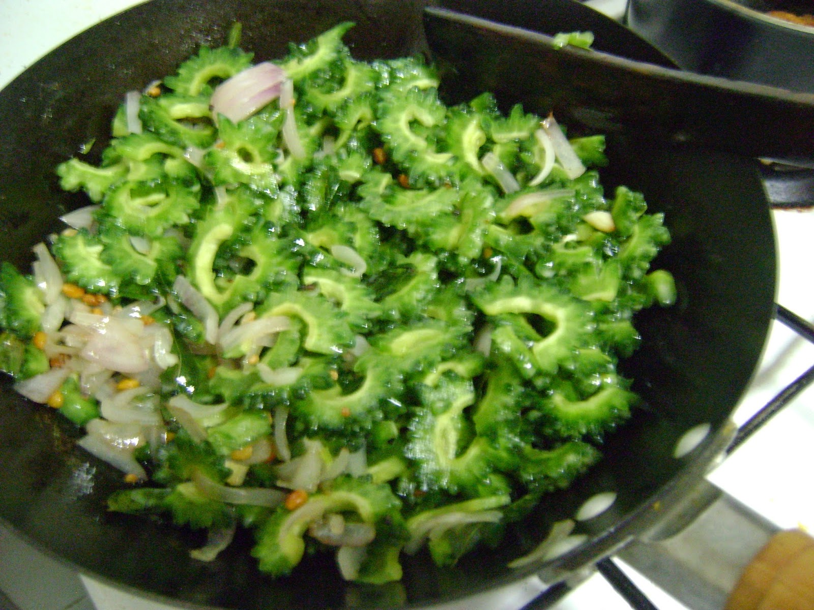 Bethica's Kitchen Flavours Kakarakaya Vepudu (Karela / Bitter Melon