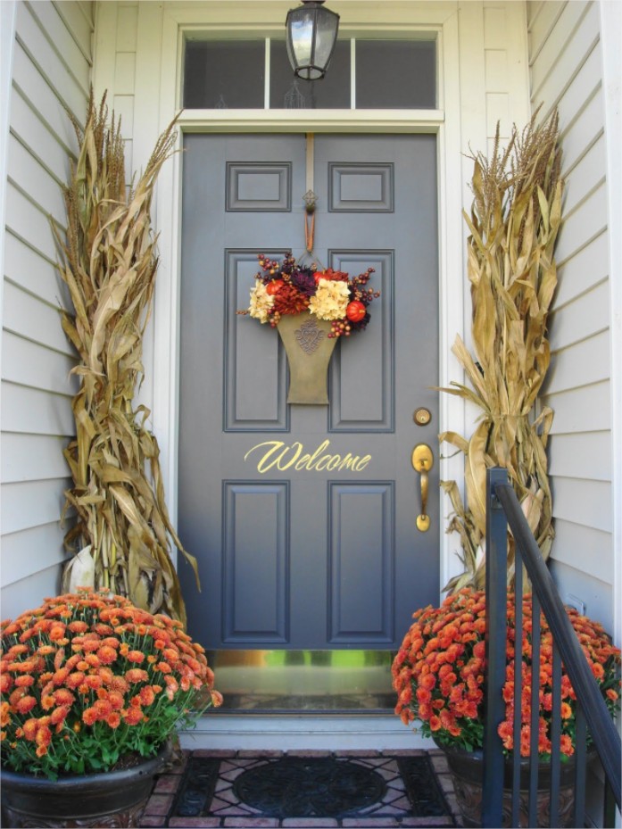 10+ Simple Fall Front Door Decor Ideas