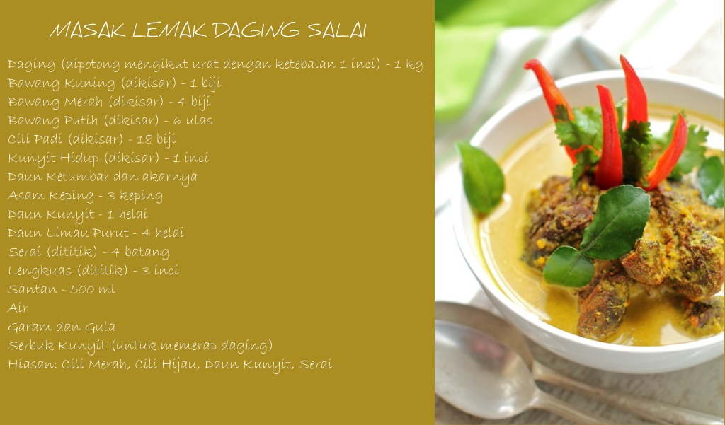 Masak Lemak Daging Salai Youtube