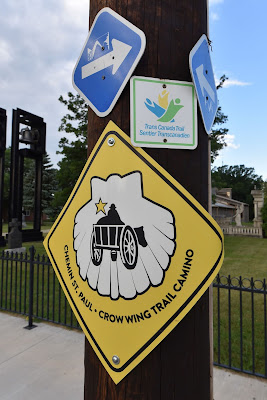 Crow Wing Trail camino sign St. Pierre Jolys.