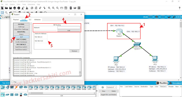 Cara Konfigurasi Routing Dynamic dengan Dua Router di Cisco Packet Tracer
