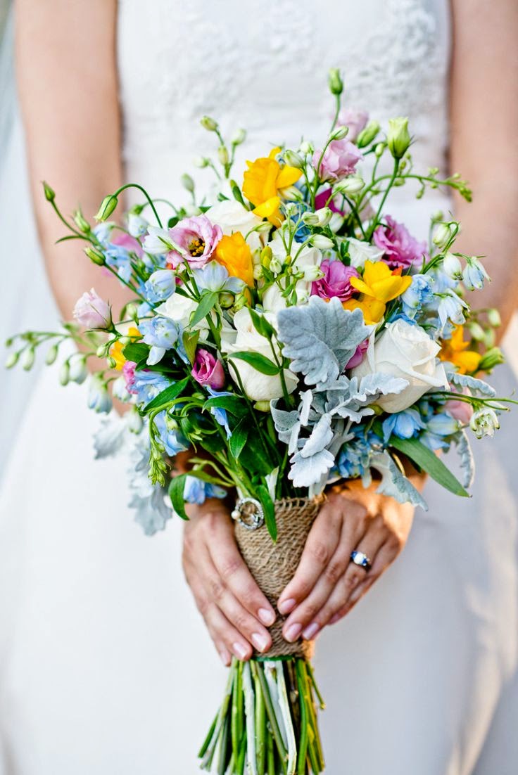 Beautiful Bridal Rustic Wildflower Bouquets