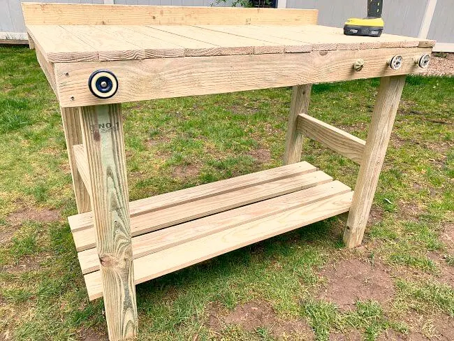 Weekend warrior project - DIY potting bench