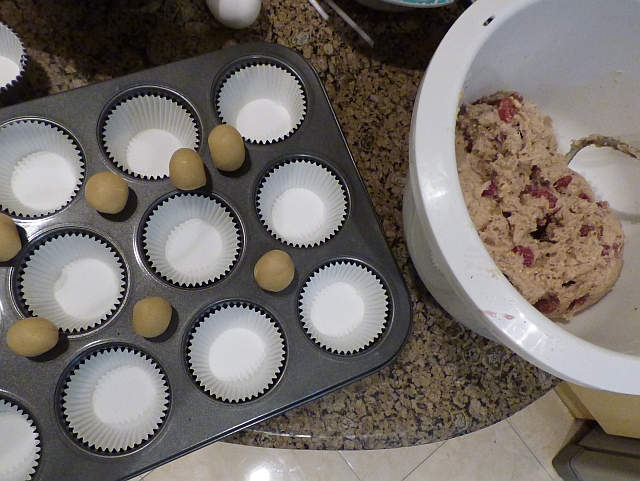 Quarkstollen-Muffins mit Marzipan | In der Weihnachtsbäckerei