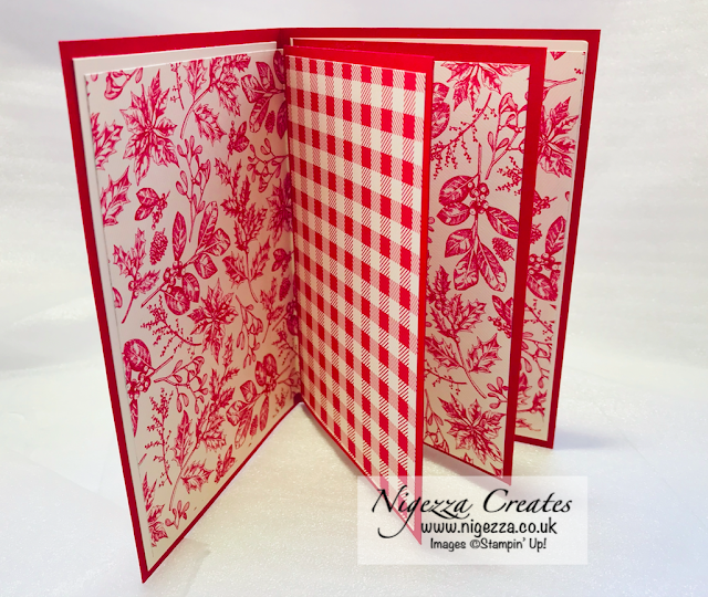 Nigezza Creates with Stampin' Up! Toil Tiding and Wrapped in Plaid  Make & Take