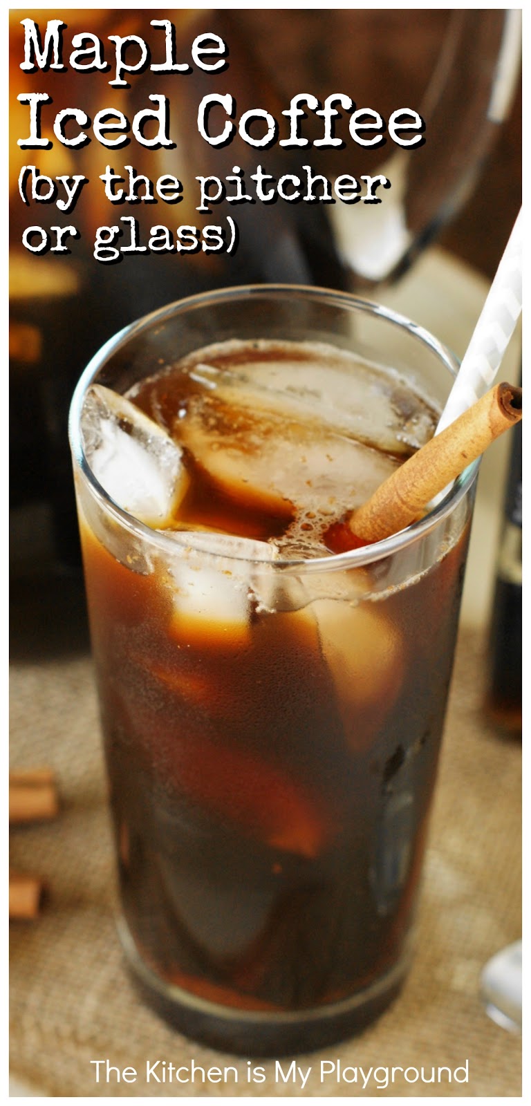 Maple Iced Coffee Made Easy {By the Glass or By the Pitcher} The