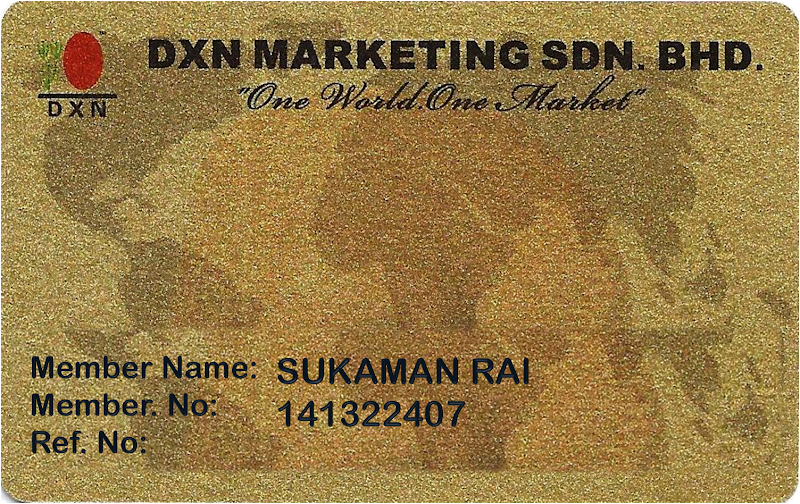 DXN Sponsor Discount card 141322407