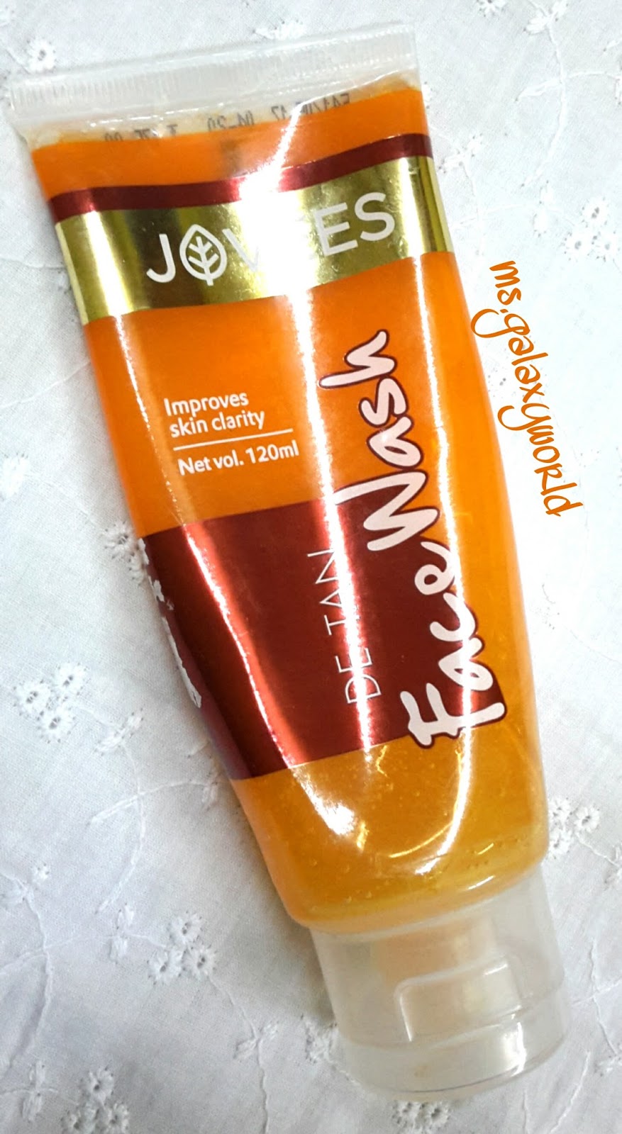 Ms.Galaxy's World REVIEW Jovees Natural DeTan Face Wash.
