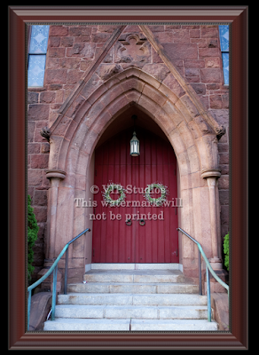 Red Doors with Red Frame