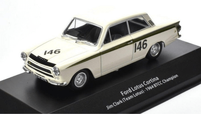 atlas btcc collection, british touring cars champions collection, ford lotus cortina 1:43 jim clark