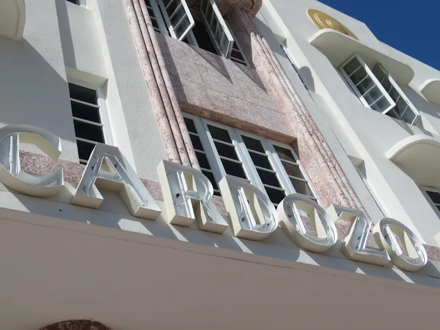 Cardozo sign in the Miami South Beach Art Deco Historic District