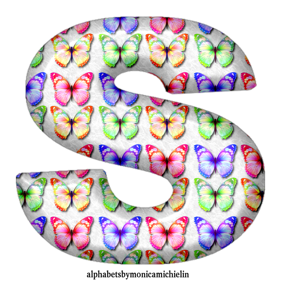 M. Michielin Alphabets: COLORED BUTTERFLIES ALPHABET PNG, NUMBERS PNG ...