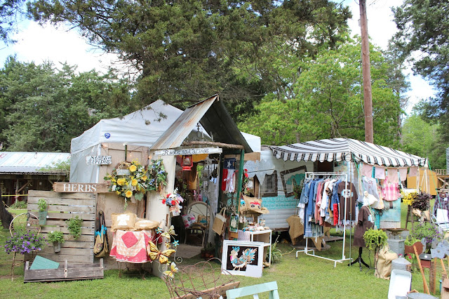 vintage market booth with camper by GypsyFarmGirl