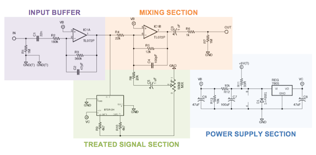 Rub A Dub Reverb schematic