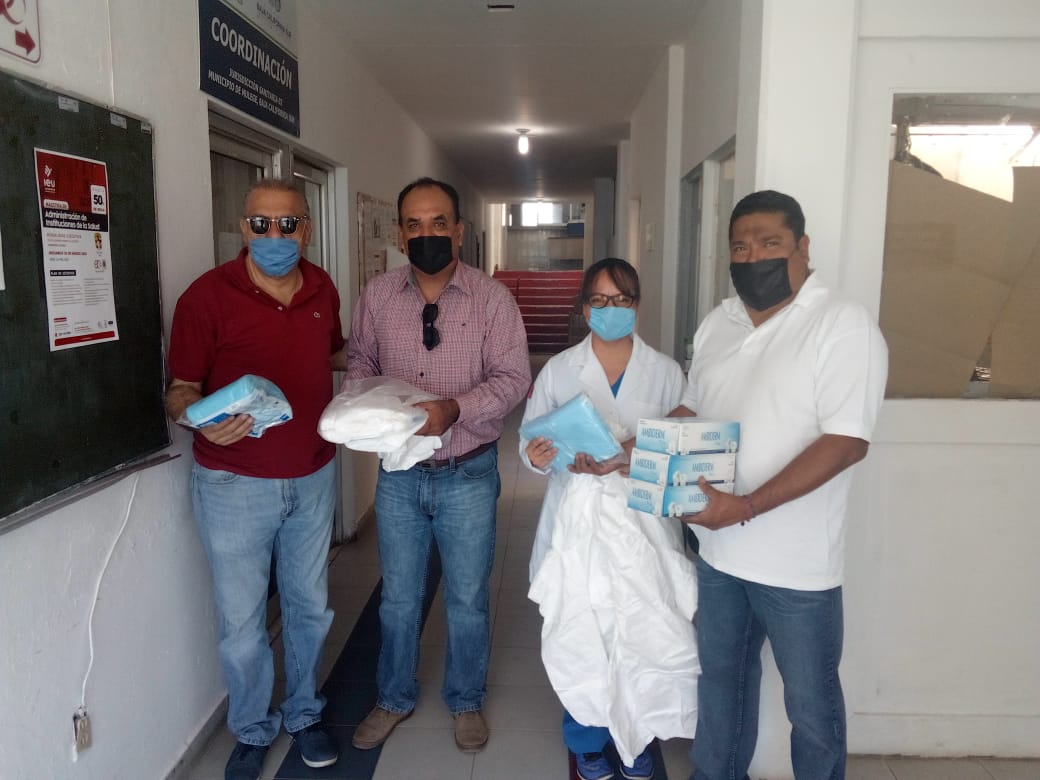 DPDMNOTICIAS. DONA EL PRESIDENTE DEL CDM DEL PRI INSUMO MEDICO AL HOSPITAL GENERAL DE SANTA