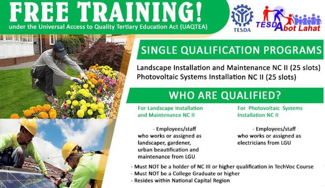 tesda courses offered 2019