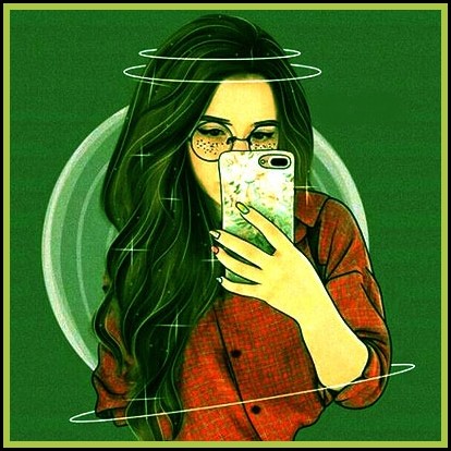 selfi girl Stylish dp