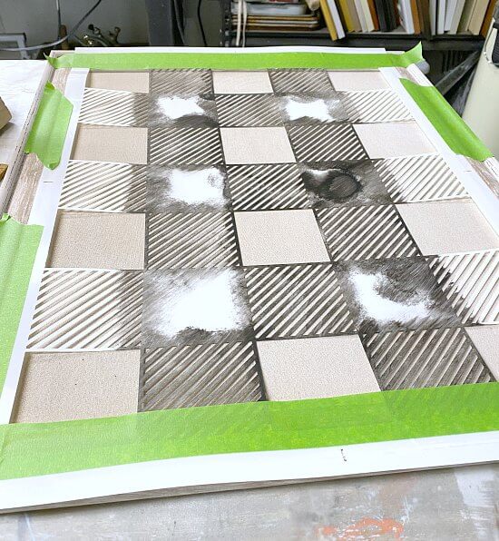 Up cycled Buffalo Check Office Memo Board up-cycled-buffalo-check-office-memo-board