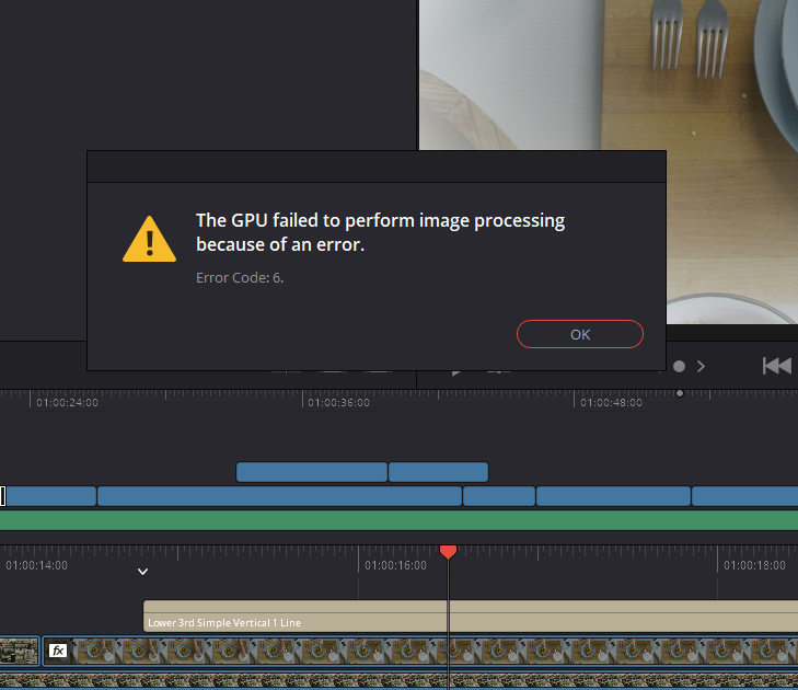 Gpu 1 failed. Кросспроцесс в davinci. неподдерживаемый режим обработки с помощью gpu davinci resolve.