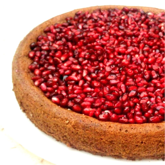 Recetas para engordar... Torta de granada y chocolate