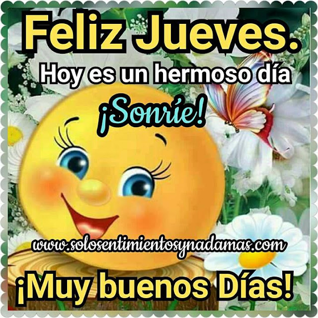 Feliz jueves.