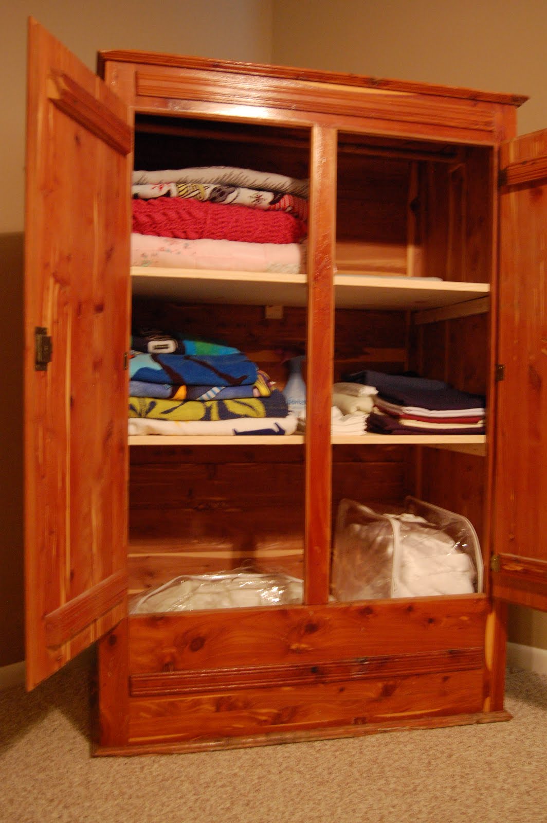 Spare Time Remodeling Cedar Linen Closet
