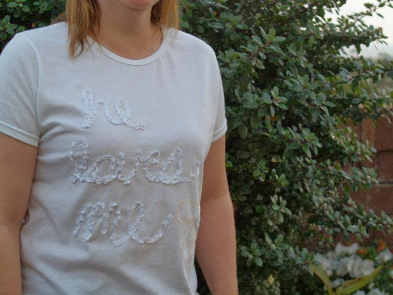 DIY: camiseta con mensaje