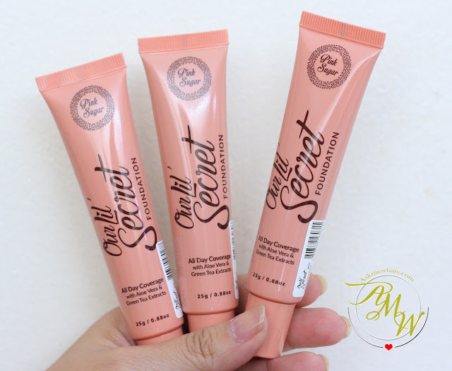 a photo of Pink Sugar Our Lil' Secret Foundation Review