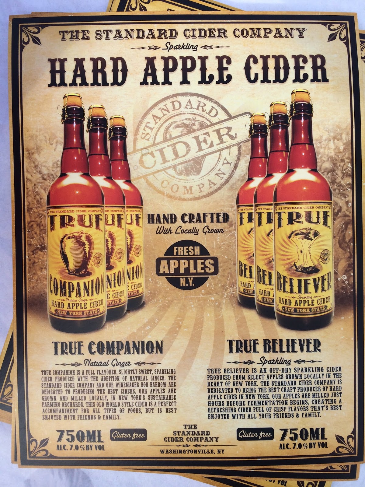 Hudson River Valley Wineries The Standard Cider Company True Ciders