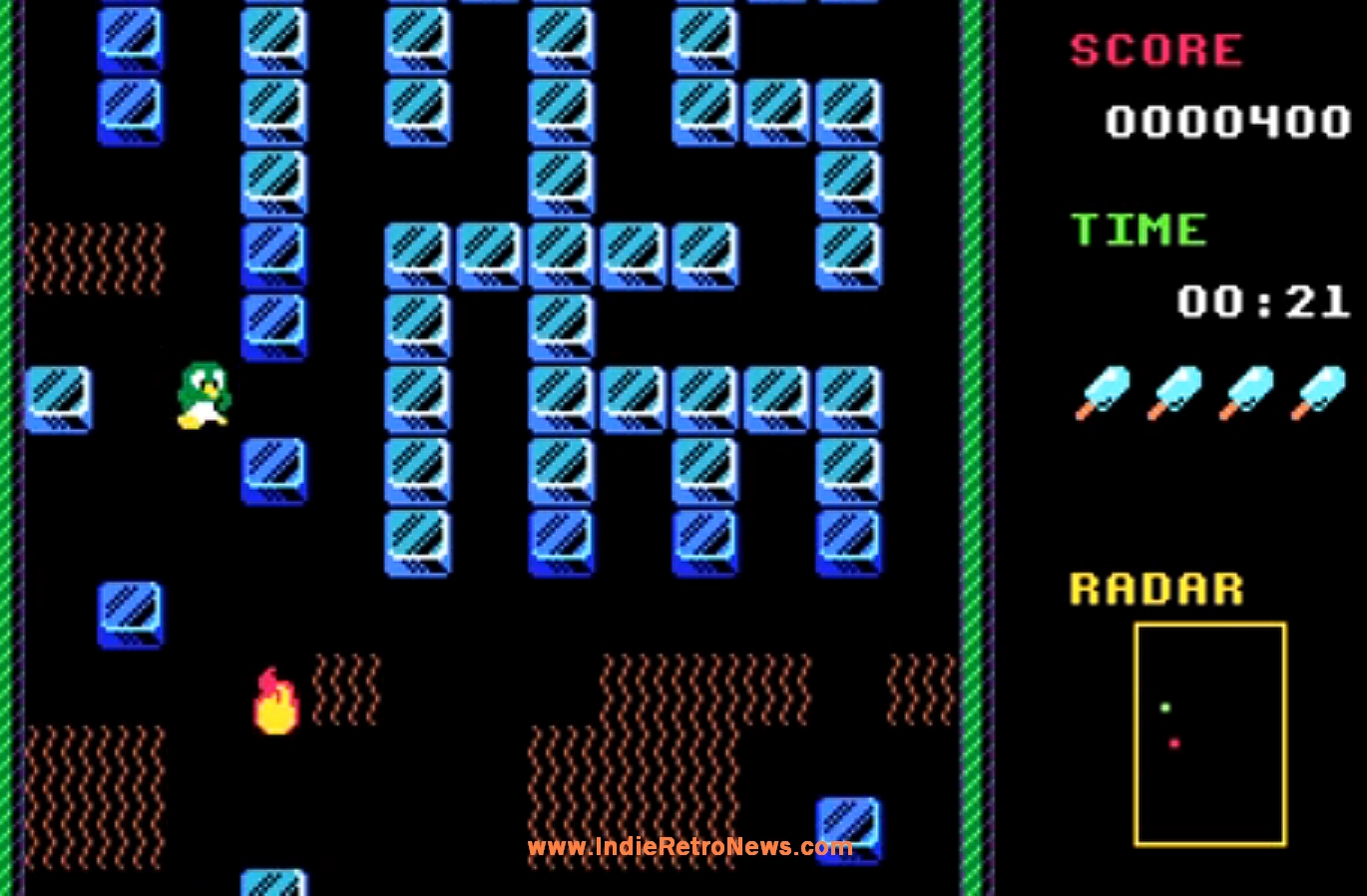 Indie Retro News: Pepper Pengui - An online playable game with inspirations  to Pengo (Browser Based/Windows)