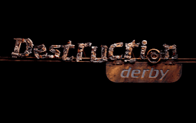 Destruction Derby DOS title screen